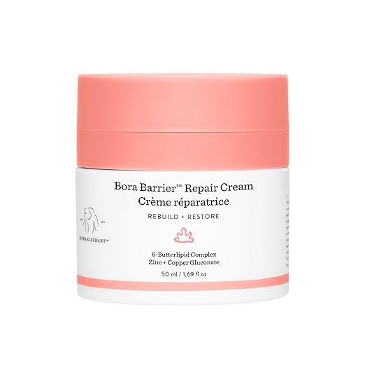 Drunk Elephant Bora Barrier Repair Cream - 50 ml/1.69 fl oz - Ultra-Rich Moisturizer - Clean Clinical Skincare - Cruelty-Free - Dermatologist-Tested - Free of Essential Oils, Silicones, and Fragrance
