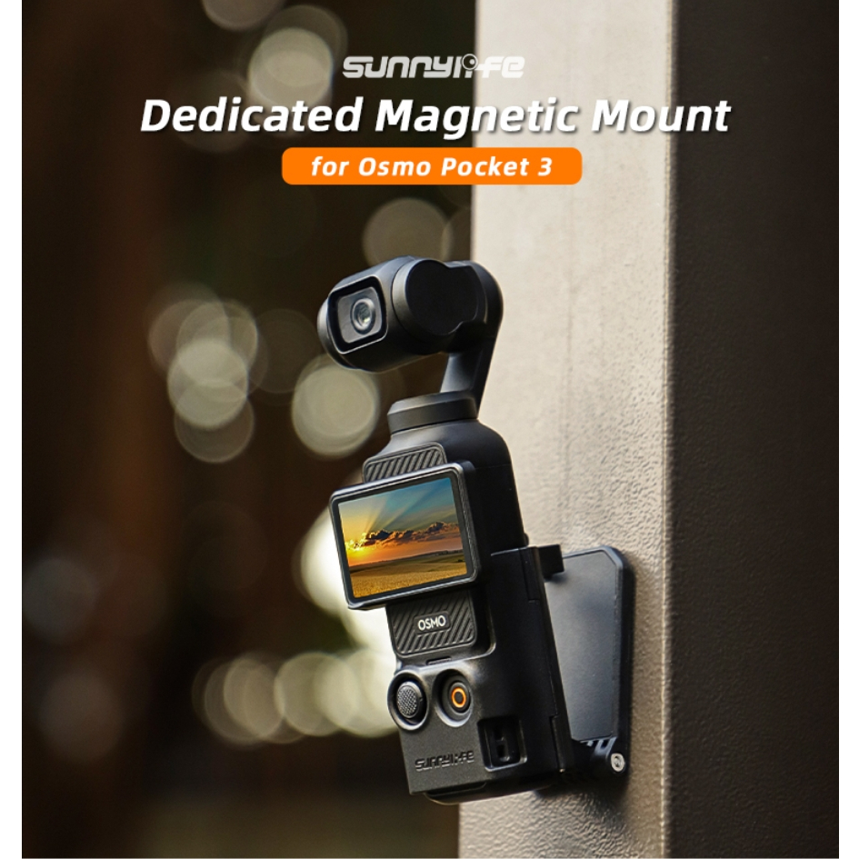 Sunnylife for DJI Osmo Pocket 3 Magnetic Stand Base Angle Adjustable Multi functional Desktop Base Accessories